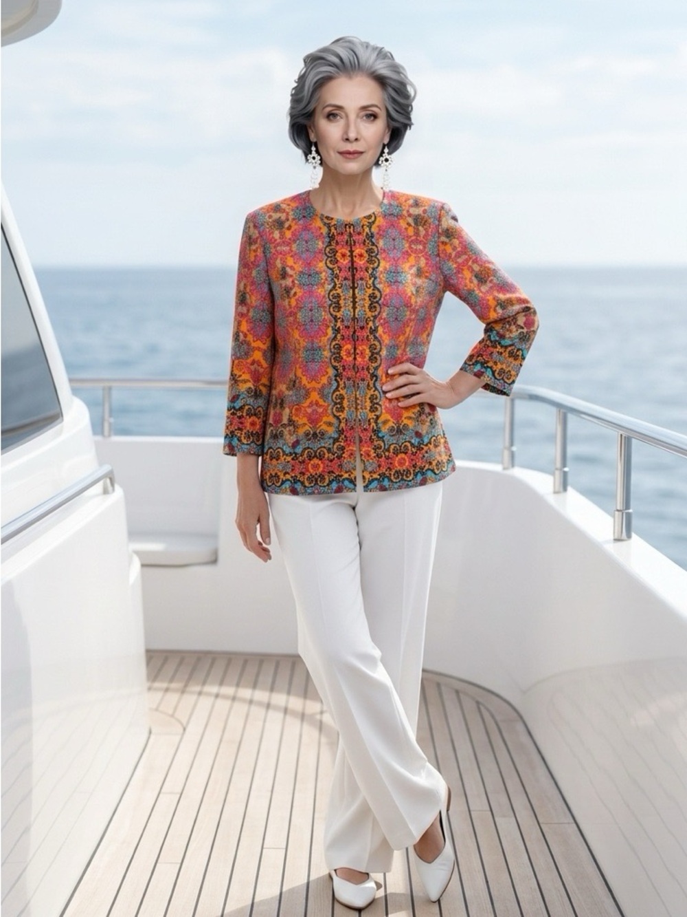 Joan Rivers Jacket Poly/Spandex M